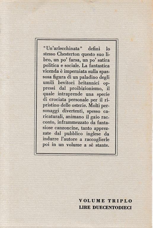 L' osteria volante, vol. triplo - Gilbert K. Chesterton - 2