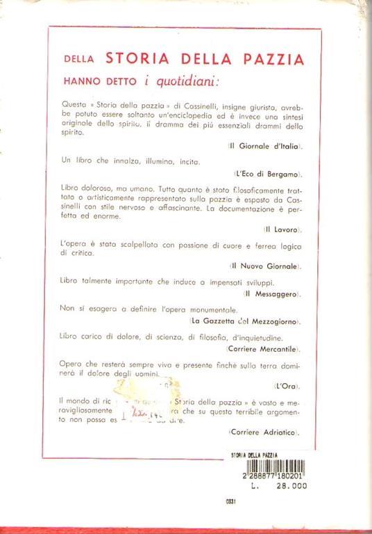 Storia della pazzia - Bruno Cassinelli - 2