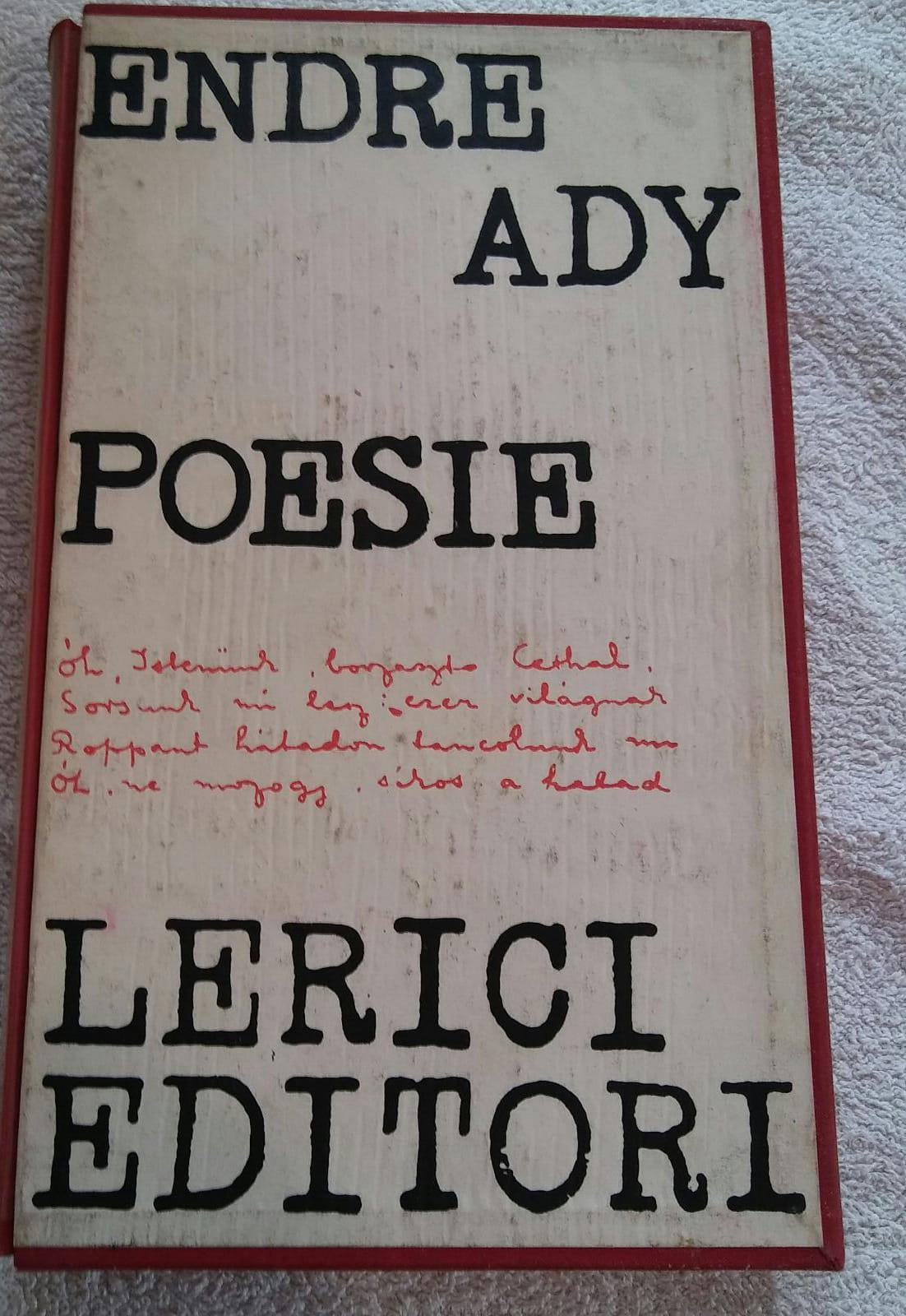 Poesie Di Endre Ady Editore Lerici 1964 Di: Endre Ady Editore Lerici 1964