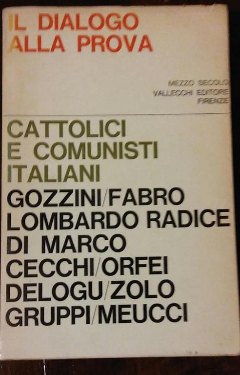 Il dialogo alla prova - Mario Gozzini - copertina