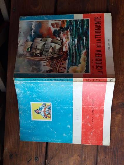 La crociera della tuonante - Emilio Salgari - copertina