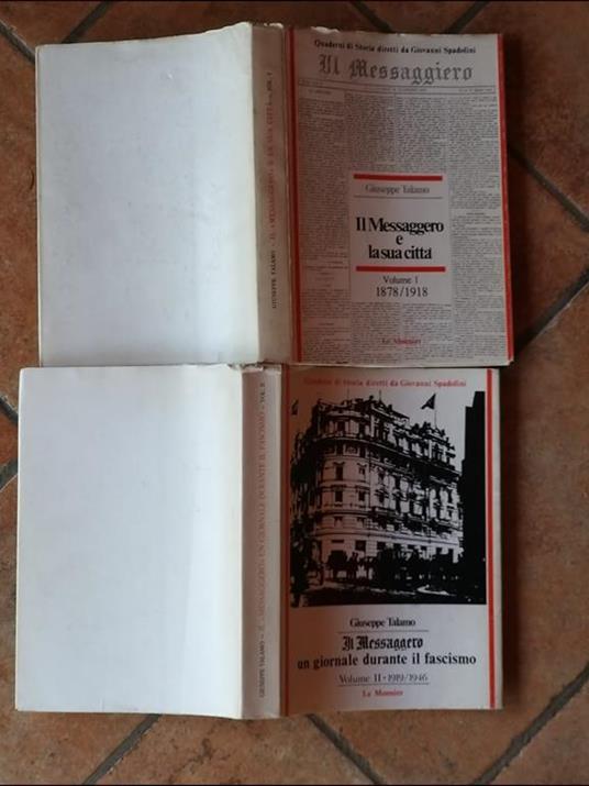 Il messaggero Volume I e II - Giuseppe Talamo - copertina