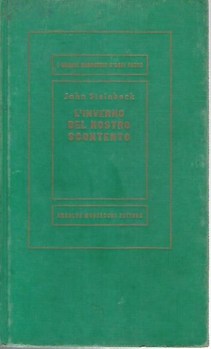 L' inverno del nostro scontento - John Steinbeck - copertina