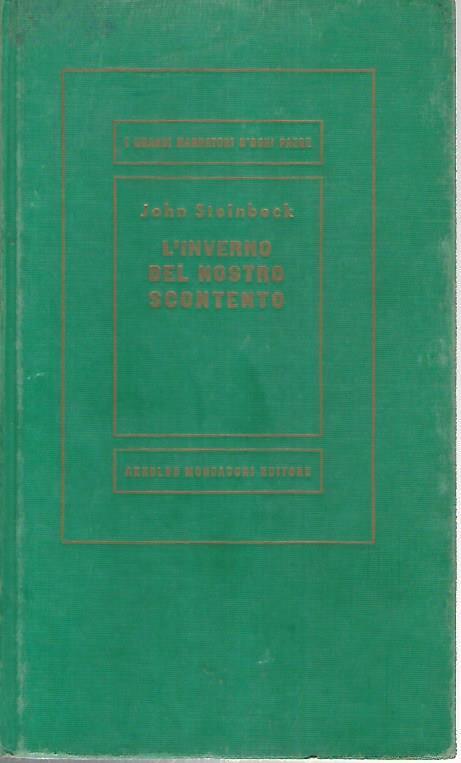 L' inverno del nostro scontento - John Steinbeck - copertina