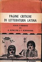 Pagine critiche di letteratura Latina