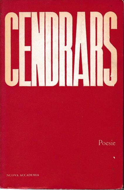 Cendrars, poesie - Luciano Erba - copertina