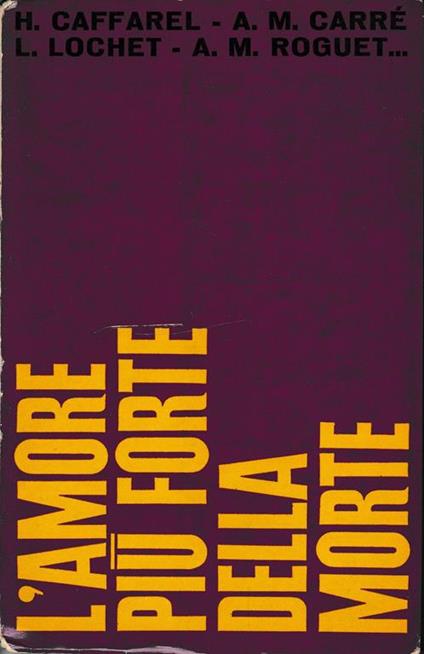 L' amore più forte della morte - copertina