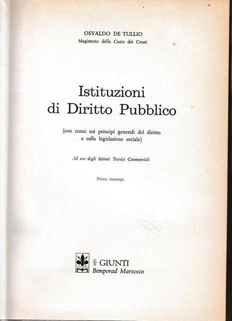 Istituzioni di Diritto Pubblico - copertina