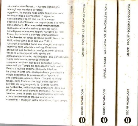 I Guermantes, Albertine scomparsa, La prigioniera, Il tempo ritrovato, Sodoma e Gomorra, All'ombra delle fanciulle in fiore, La strada di Swann - Marcel Proust - 2
