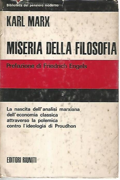 Storia della filosofia - Karl Marx - copertina