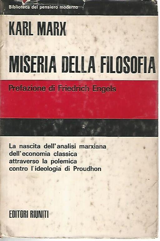 Storia della filosofia - Karl Marx - copertina