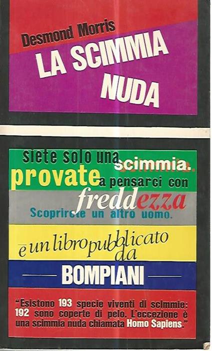 La scimmia nuda - Desmond Morris - copertina