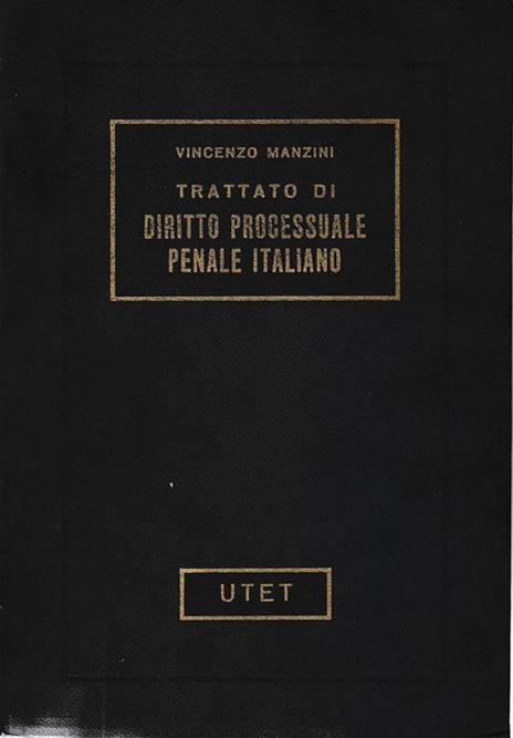 Trattato di diritto processuale penale italiano vol 4° - Vincenzo Manzini - copertina