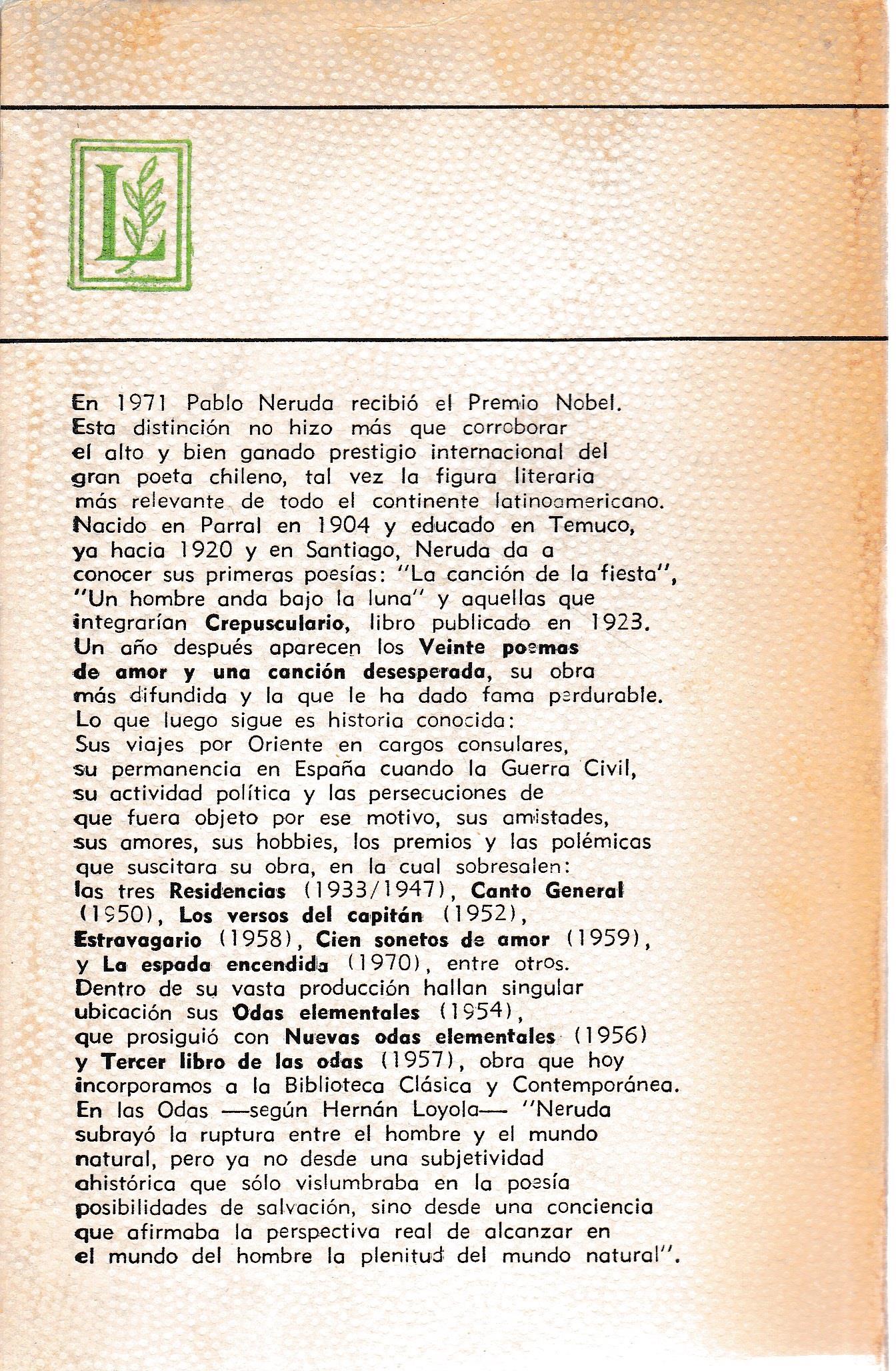 Tercer libro de las odas