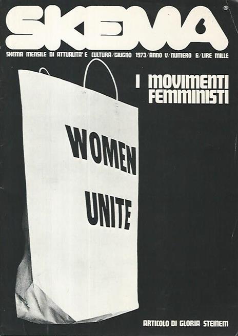 Skema. I movimenti femministi. Giugno 1973. Anno V. Numero 6 - copertina