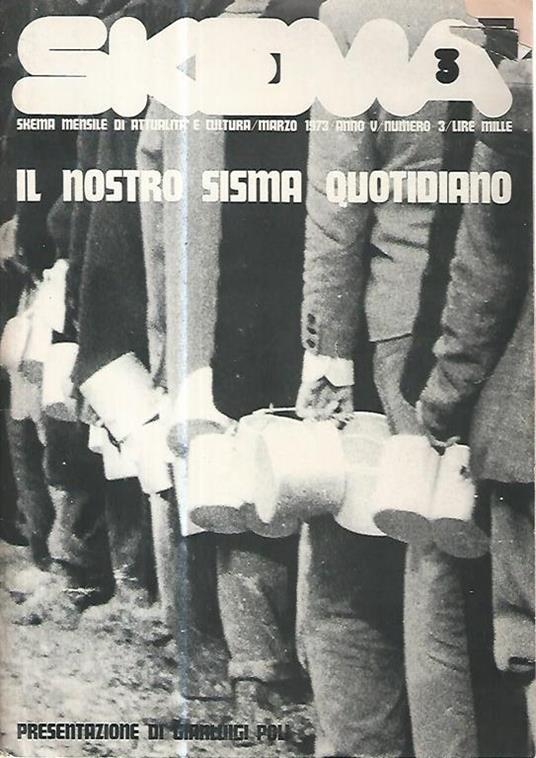 Skema. Il nostro sistema quotidiano. Marzo 1973. Anno V. Numero 3 - copertina