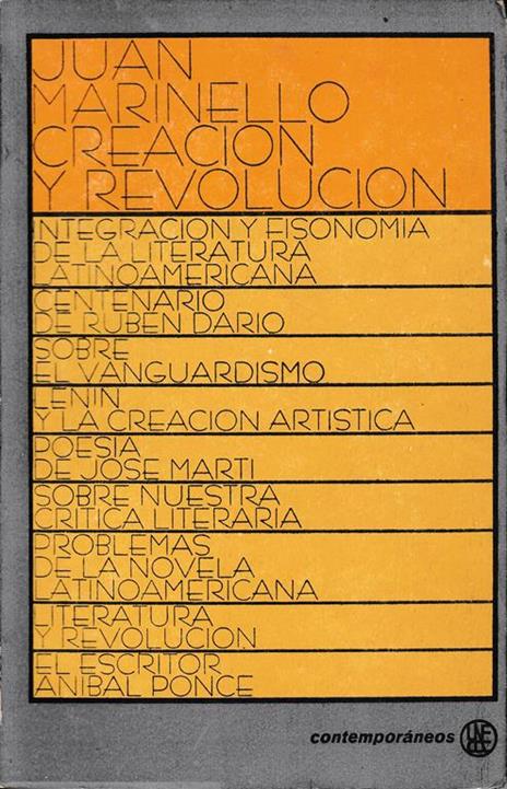 Creacion y revolucion - J. Marinello - copertina