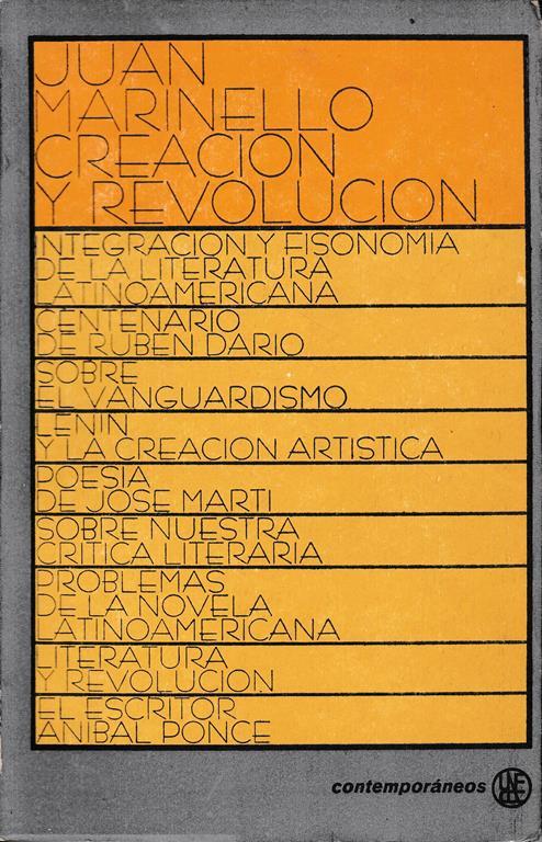 Creacion y revolucion - J. Marinello - copertina