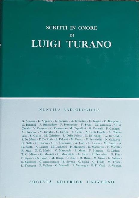 Scritti in onore di Luigi Turano - copertina