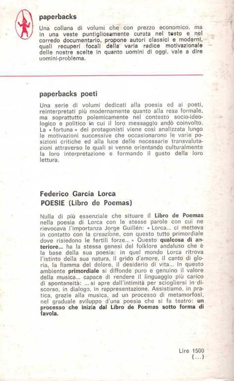 Poesie. Testo spagnolo a fronte - Federico García Lorca - 2