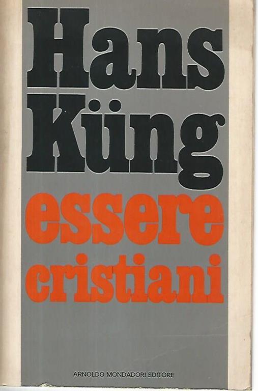 Essere cristiani - Hans Küng - copertina