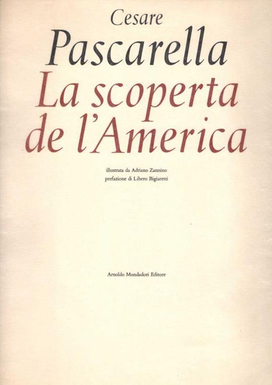 La scoperta de l'America - Cesare Pescarella - copertina