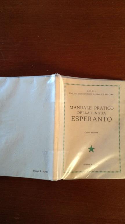 Manuale pratico della lingua Esperanto - copertina