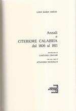 Annali di Citeriore Calabria dal 1806 al 1811