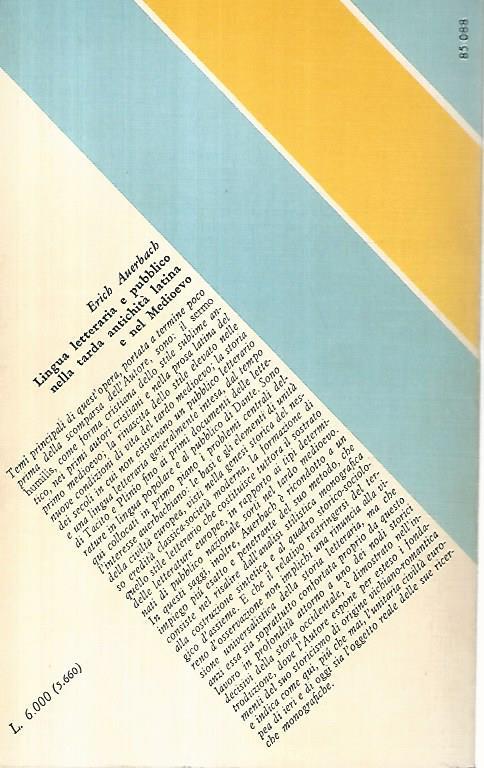 Lingua letteraria e pubblico