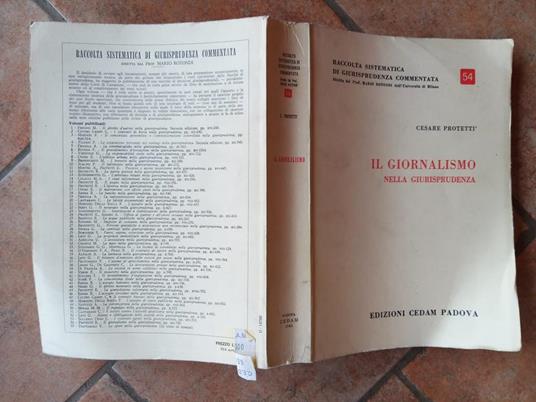 Il giornalismo nella giurisprudenza - Cesare Protetti - copertina