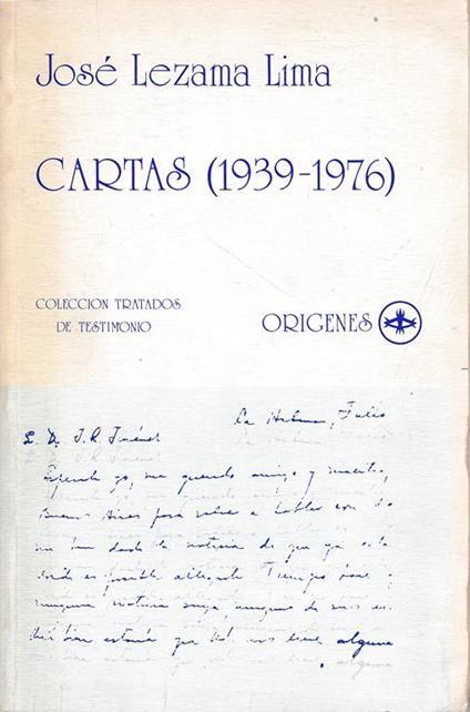 Cartas (1939-1976) - José Lezama Lima - copertina