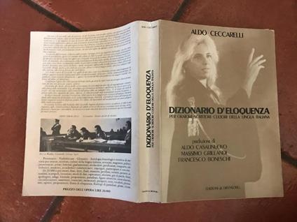 Dizionario dell'eloquenza - Aldo Ceccarelli - copertina