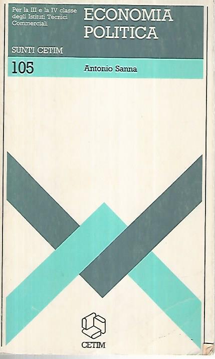 Economia politica - Antonio Sanna - copertina
