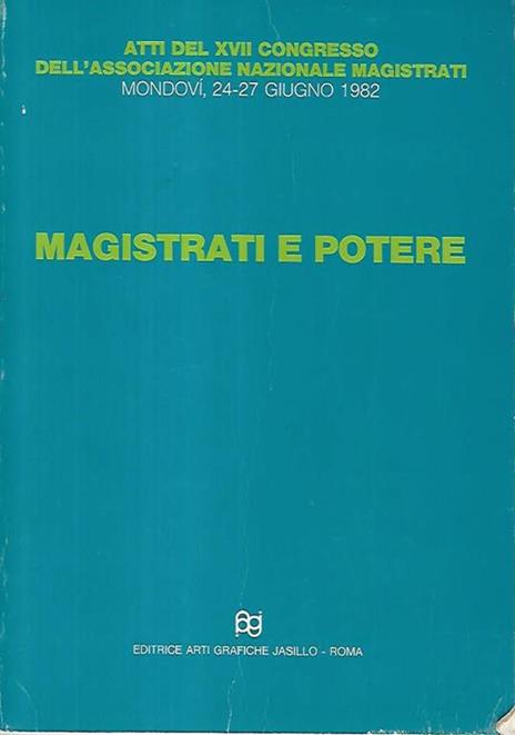 Magistrati e potere - copertina
