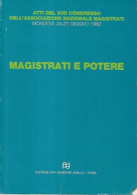 Magistrati e potere - copertina