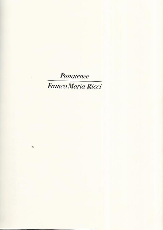 Panatenee - copertina