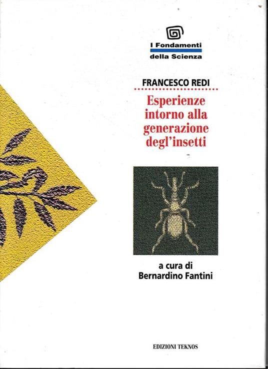 Esperienze intorno alla generazione degl'insetti - F. Redi - copertina