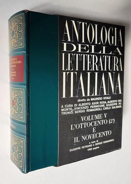 Antologia Della Letteratura Italiana (Vol. 5.) L'Ottocento (2,) E Il Novecento Indici - Maurizio Vitale - copertina