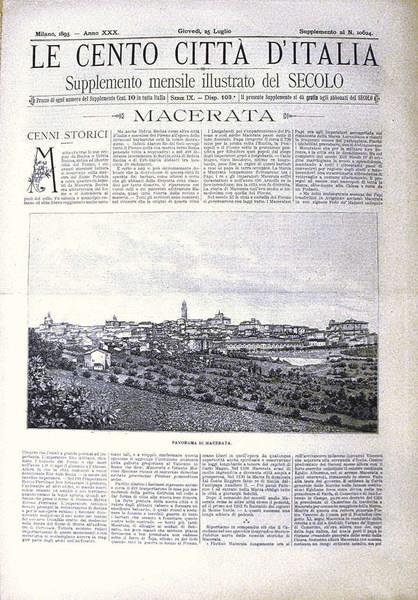 Le cento città d'Italia MACERATA - copertina