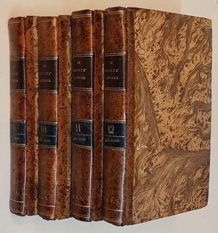 La Civiltà Cattolica (Anno Sesto) Annata Completa 1855 (N. 4 Volumi) - copertina