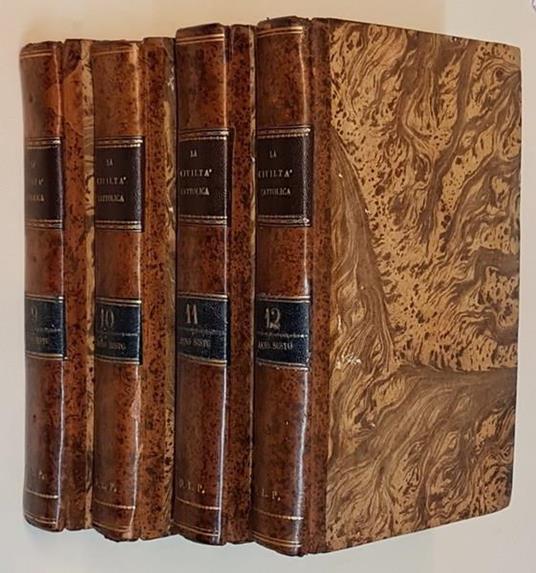 La Civiltà Cattolica (Anno Sesto) Annata Completa 1855 (N. 4 Volumi) - copertina