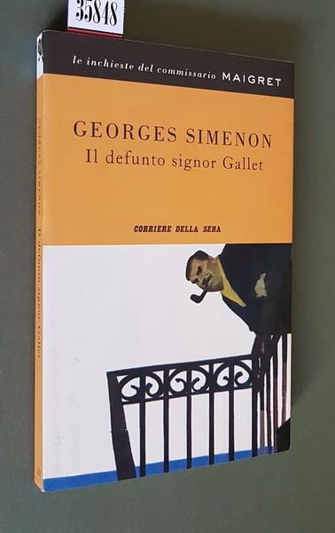 Il defunto signor Gallet - Georges Simenon - copertina