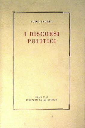 I Discorsi politici - Luigi Sturzo - copertina