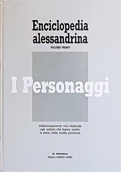 Enciclopedia alessandrina (volume 1) I PERSONAGGI - copertina