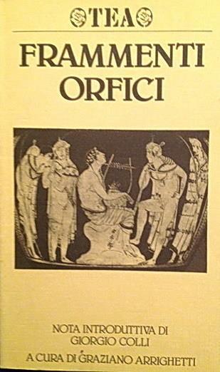 Frammenti orfici - Graziano Arrighetti - copertina