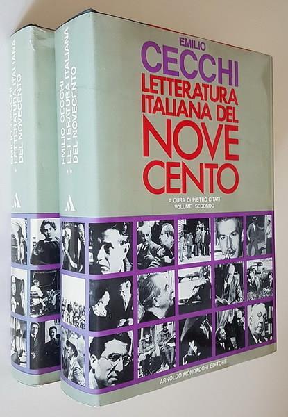 Letteratura Italiana Del Novecento (Volumi I, Ii) A Cura Di Pietro Citati - Emilio Cecchi - copertina