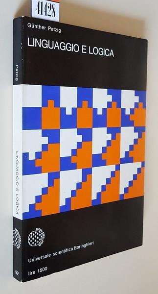Linguaggio e logica - Gunther Patzig - copertina