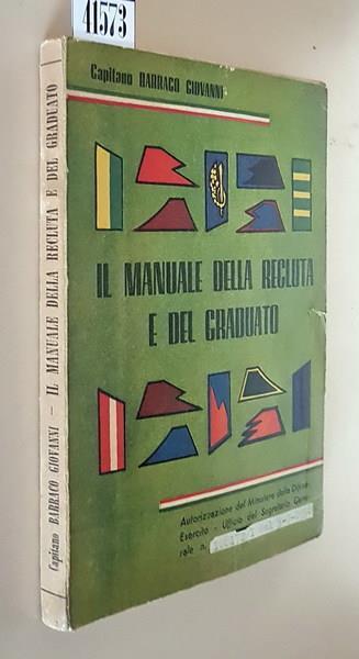Il Manuale Della Recluta E Del Graduato Di: Capitano Barraco Giovanni - copertina