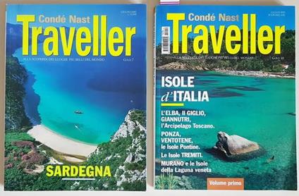 N. 2 Riviste: Traveller Alla Scoperta Dei Luoghi Più Belli Del Mondo Sardegna Isole D'Italia (L'Elba, Il Giglio, Giannutri, L'Arcipelago Toscano, Ponza, Ventotene, Le Isole Pontine, Le Isole Tremiti, Murano E Le Isole Della Laguna Veneta) - Ettore Mocchetti - copertina