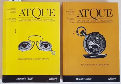 N. 2 Vol. Della Rivista Atque Materiali Tra Filosofia E Psicoterapia N. 1 (Maggio Settembre 1990) N. 2 (Novembre 1990) - copertina